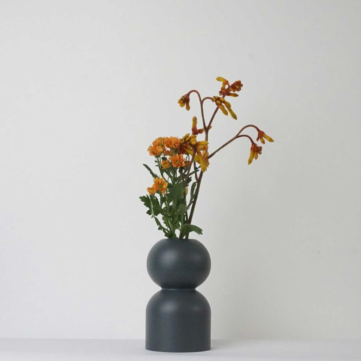 BAS - vase en bois 14 cm de haut | Lys citronné