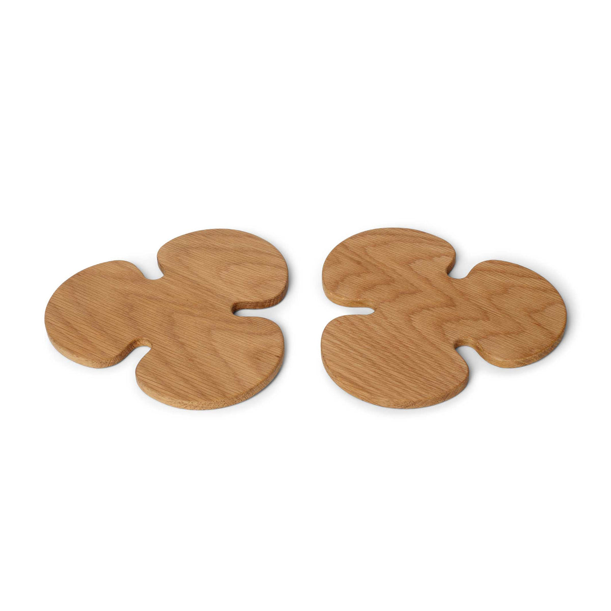 LUCKY TRIVET | COASTER POT Trèfle en bois | Ensemble de 2 | Mencke & Vagnby | Spring Copenhagen