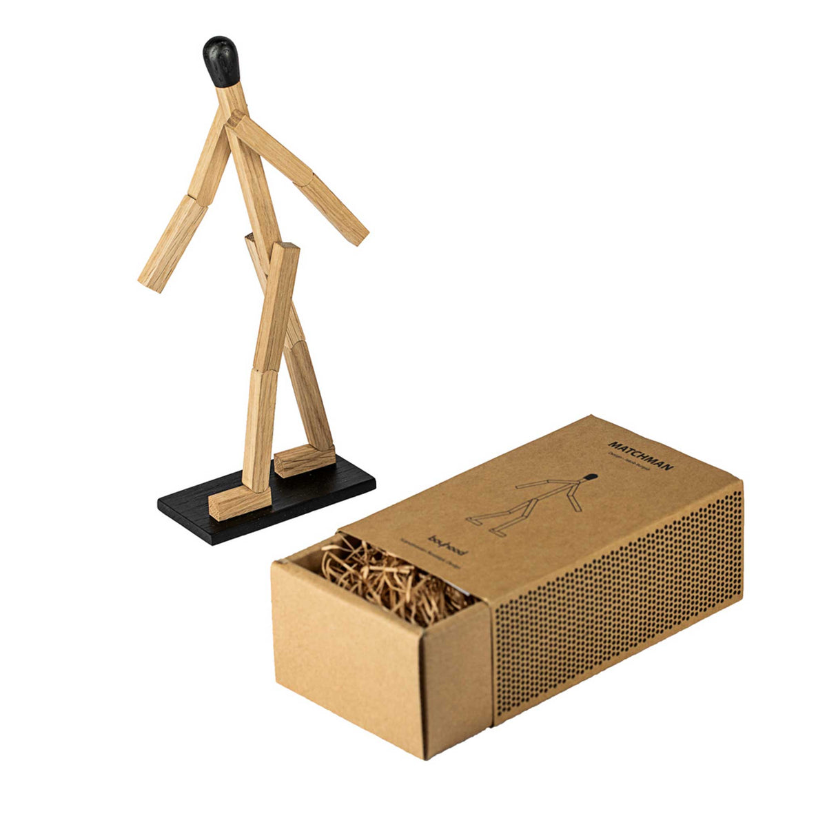 Holzfigur "Match Man" – Eiche | Jakob Burgsø · boyhood