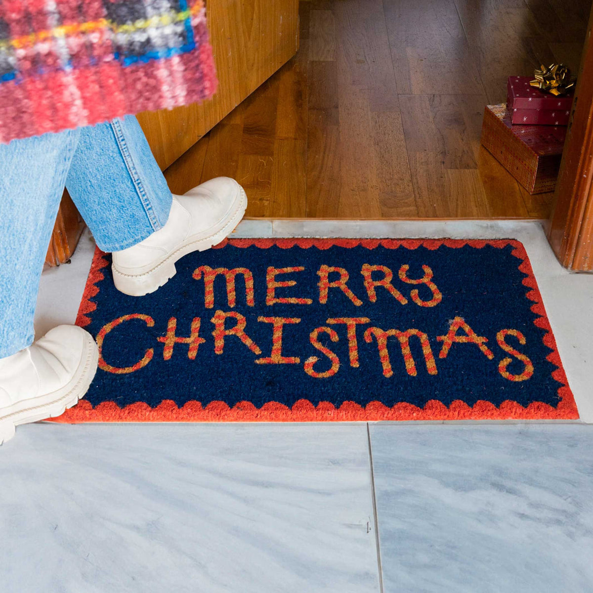 Fußmatte "Merry Christmas" – Weihnachten · 70×40 cm | Fisura