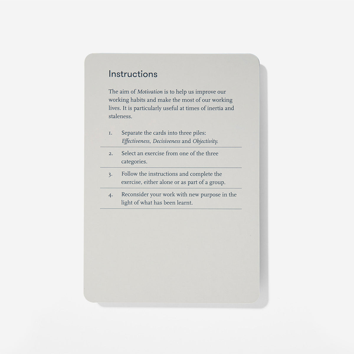 Kartenset "Motivation Card Set" – Englisch | The School of Life