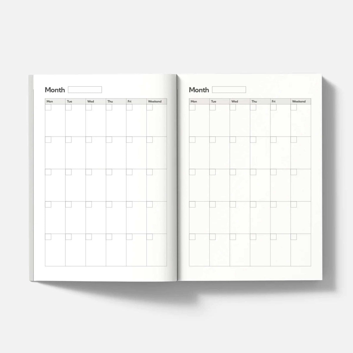 THE WEEKLY MIDNIGHT - zeitloser Wochenplaner über 18 Monate - A5 & 184 Seiten | nolki