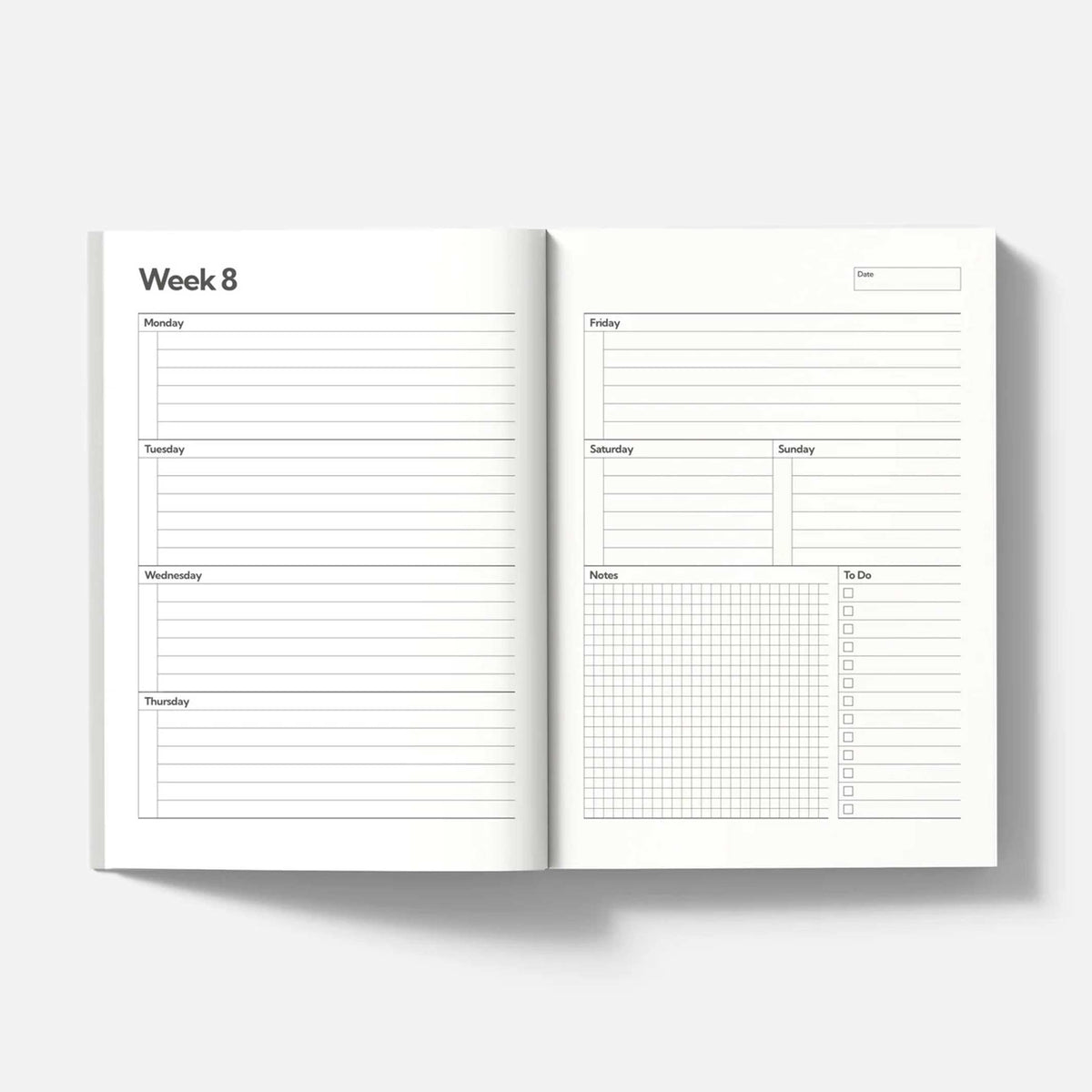 THE WEEKLY MIMI - zeitloser Wochenplaner über 18 Monate - A5 & 184 Seiten | nolki