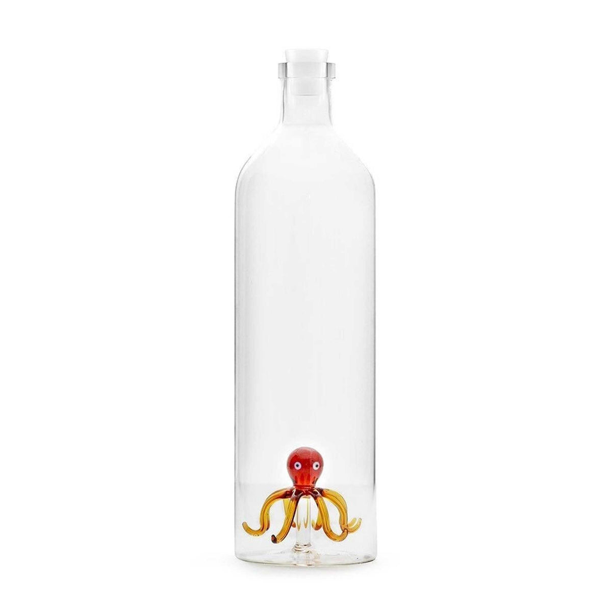 ATLANTIS - BOUTEILLE EN VERRE avec pieuvre ambrée - 1,2 litre avec bouchon en silicone | BALVI