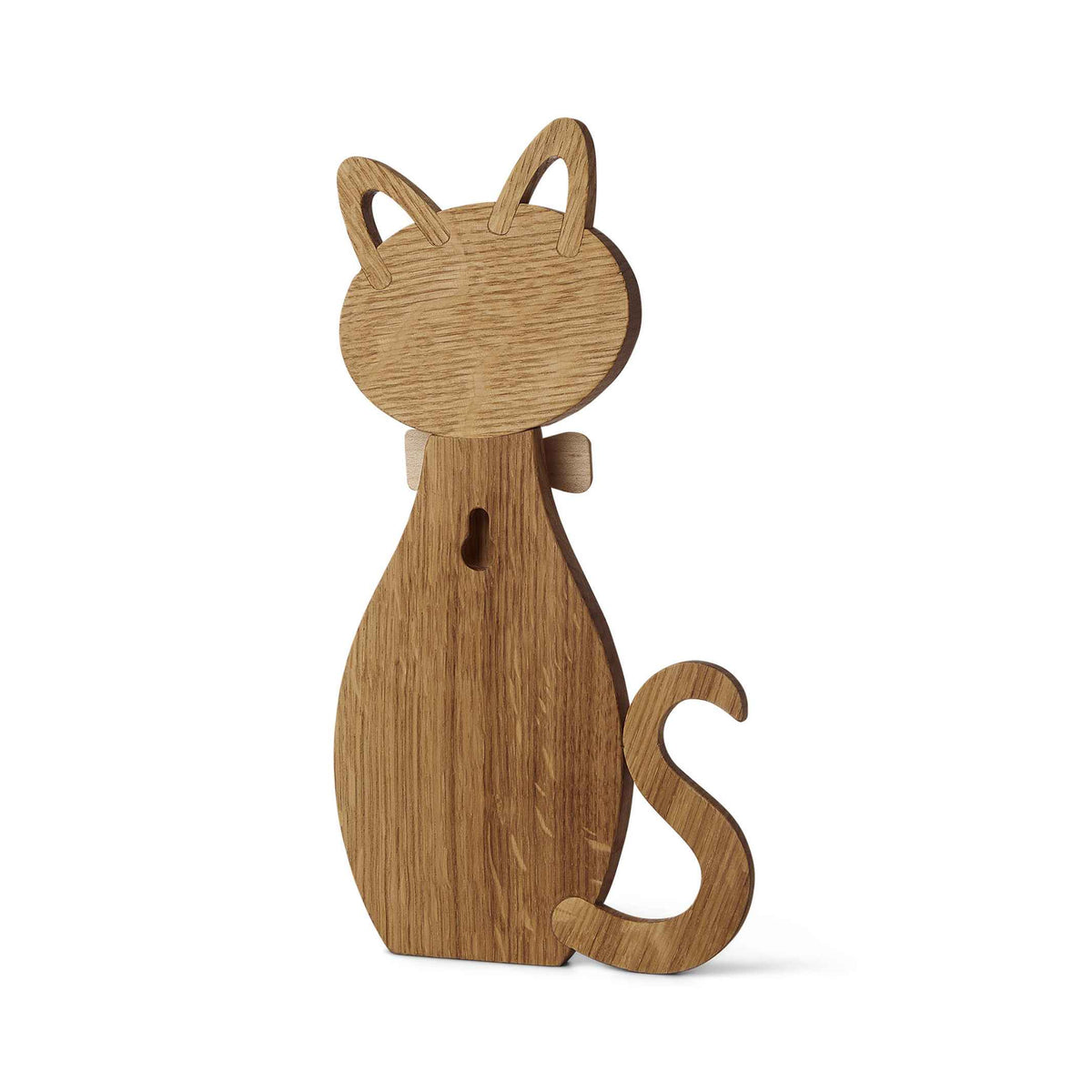 Holzkatze-Aufhänger Lucky – Eiche · 24 cm | Spring Copenhagen