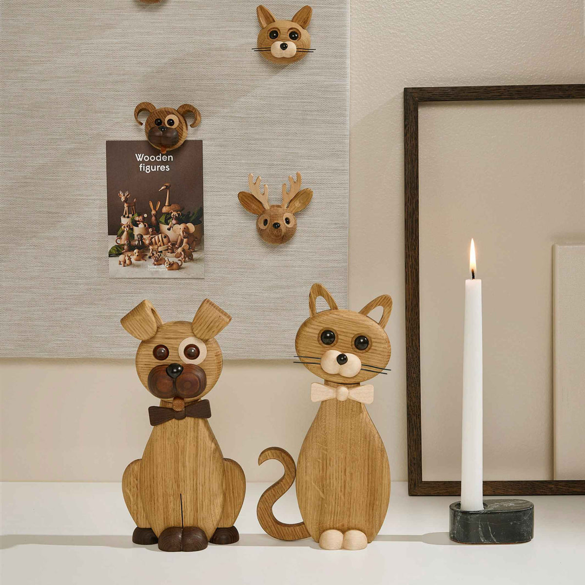 Holzkatze-Aufhänger Lucky – Eiche · 24 cm | Spring Copenhagen