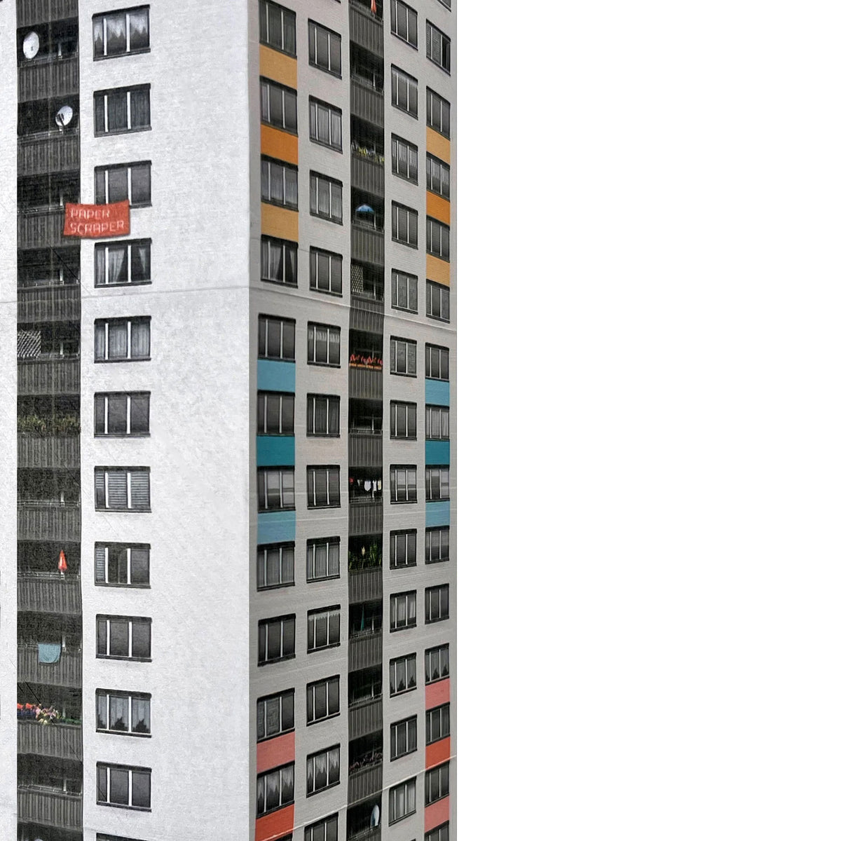 PAPERSCRAPER® | Plattenbau | 2.500 Seiten NOTIZBLOCK | seltmann+söhne