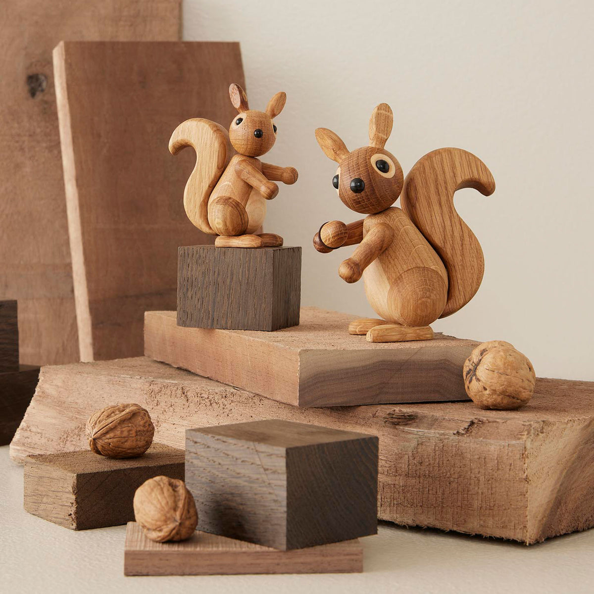 Wooden Baby Squirrel Peanut – Oak · 8 cm | Spring Copenhagen