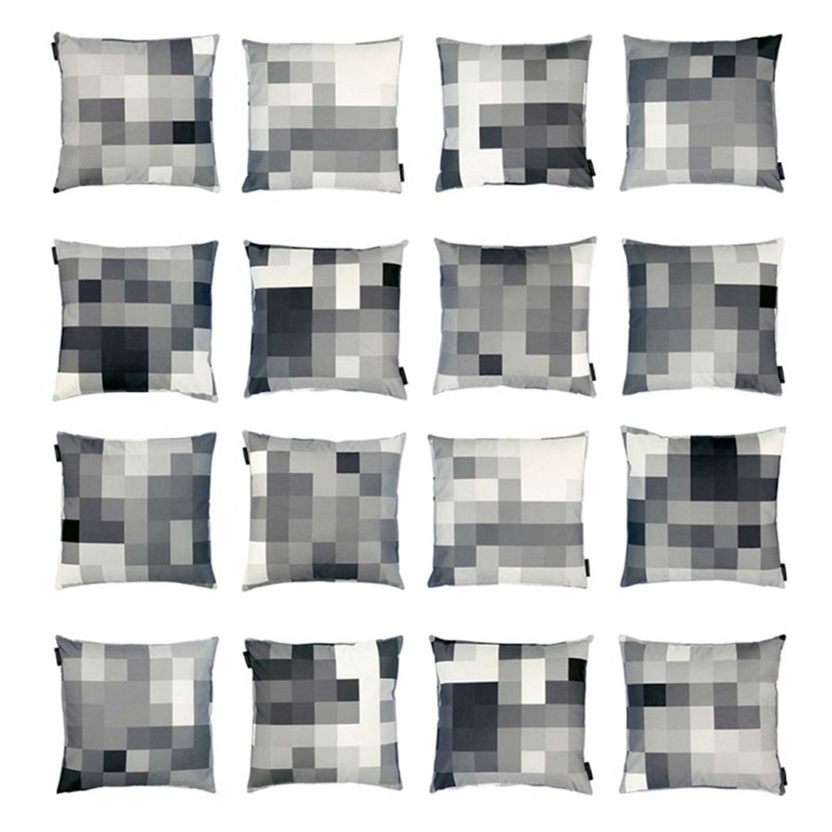 COUSSIN PIXEL LUNA - coussin monochrome - 50x50 cm - 100% Trevira CS | Cristian Zuzunaga
