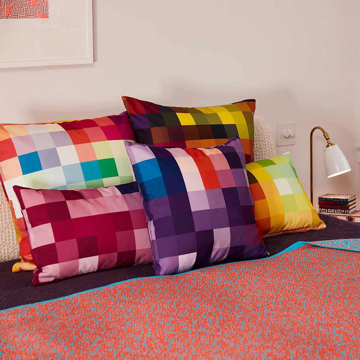 COUSSIN PIXEL SOL - coussin étroit - 30x50 cm - 100% Trevira CS | Cristian Zuzunaga