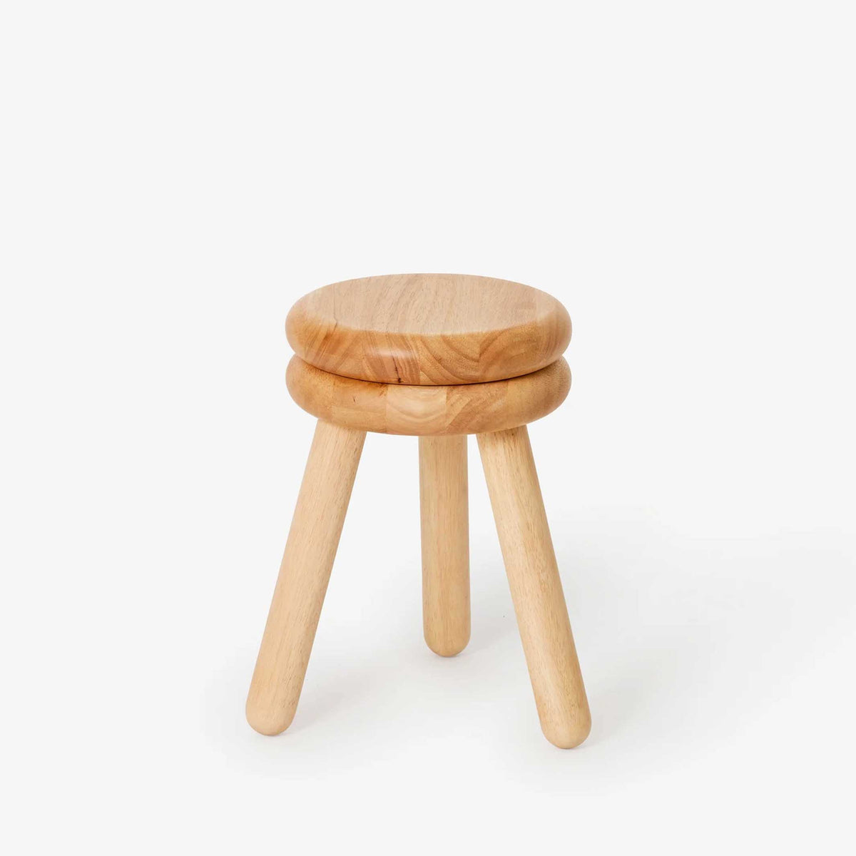PLUMA STOOL TALL Natur | Großer Holz-HOCKER | Steven Bukowski | Areaware