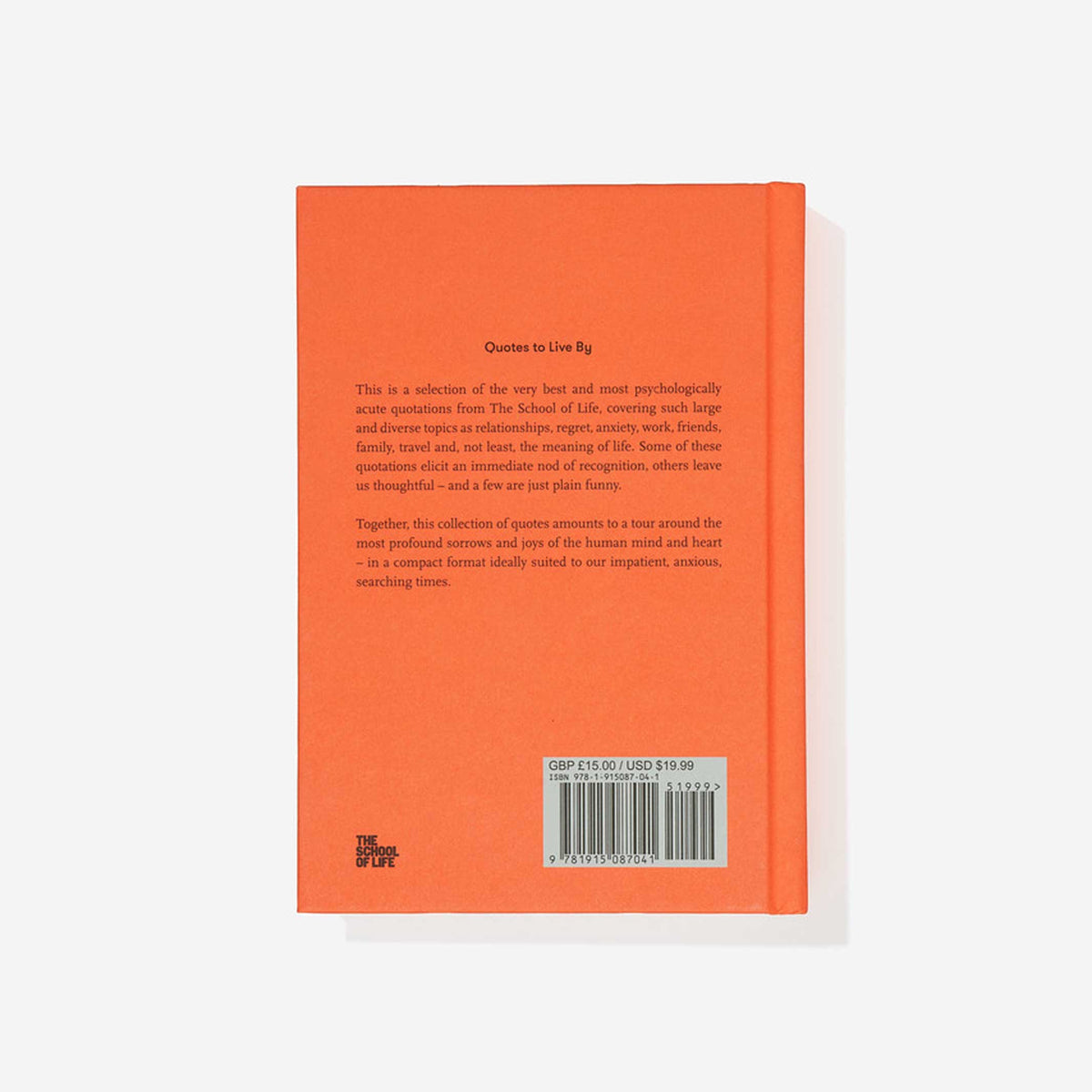 Buch "Quotes to Live By" – Hardcover · Englisch | The School of Life