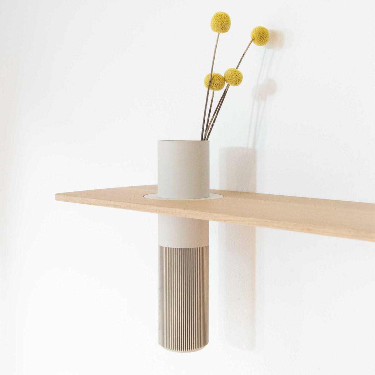 VASEBOARD M - Wandregalsystem mit modularer Vase - 3D Druck | vaseboard
