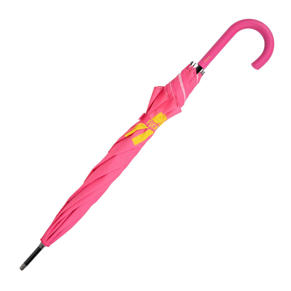 Umbrella "Fucking Rain" – Pink · Statement · Ø 106 cm | Fisura