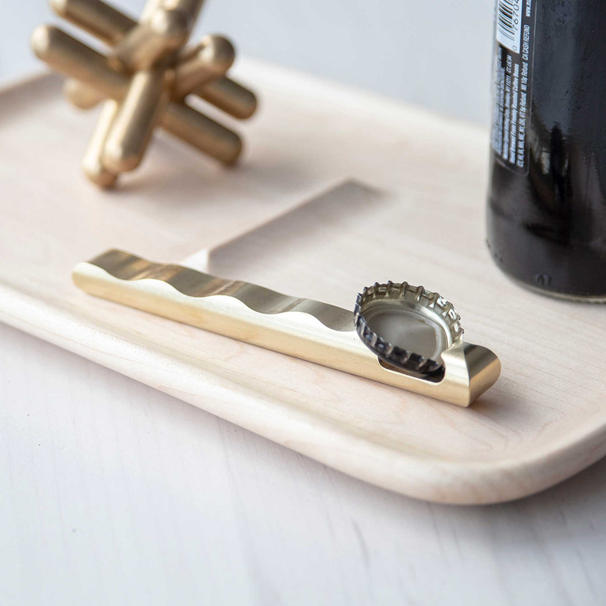 Bottle Opener Ripple – Brass · 17.8 cm | Craighill