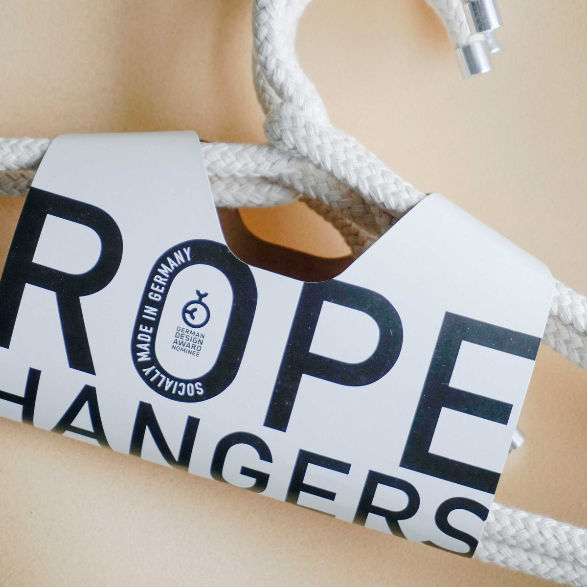 Kleiderbügel "Rope Hanger" – Baumwolle · Natur | Peppermint Products