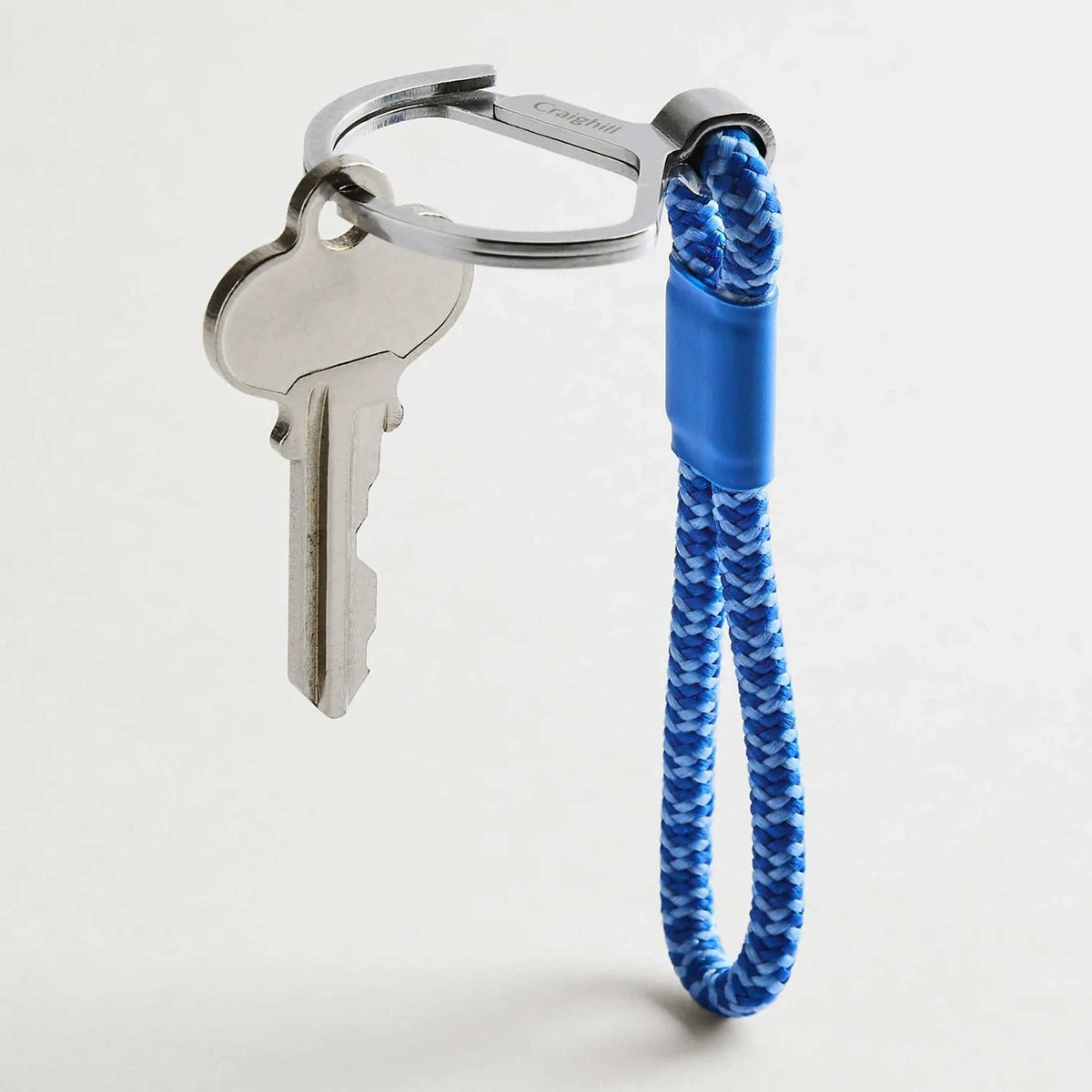 Schlüsselring "Rope Split Ring" – Stahl · Kornblumenblau | Craighill