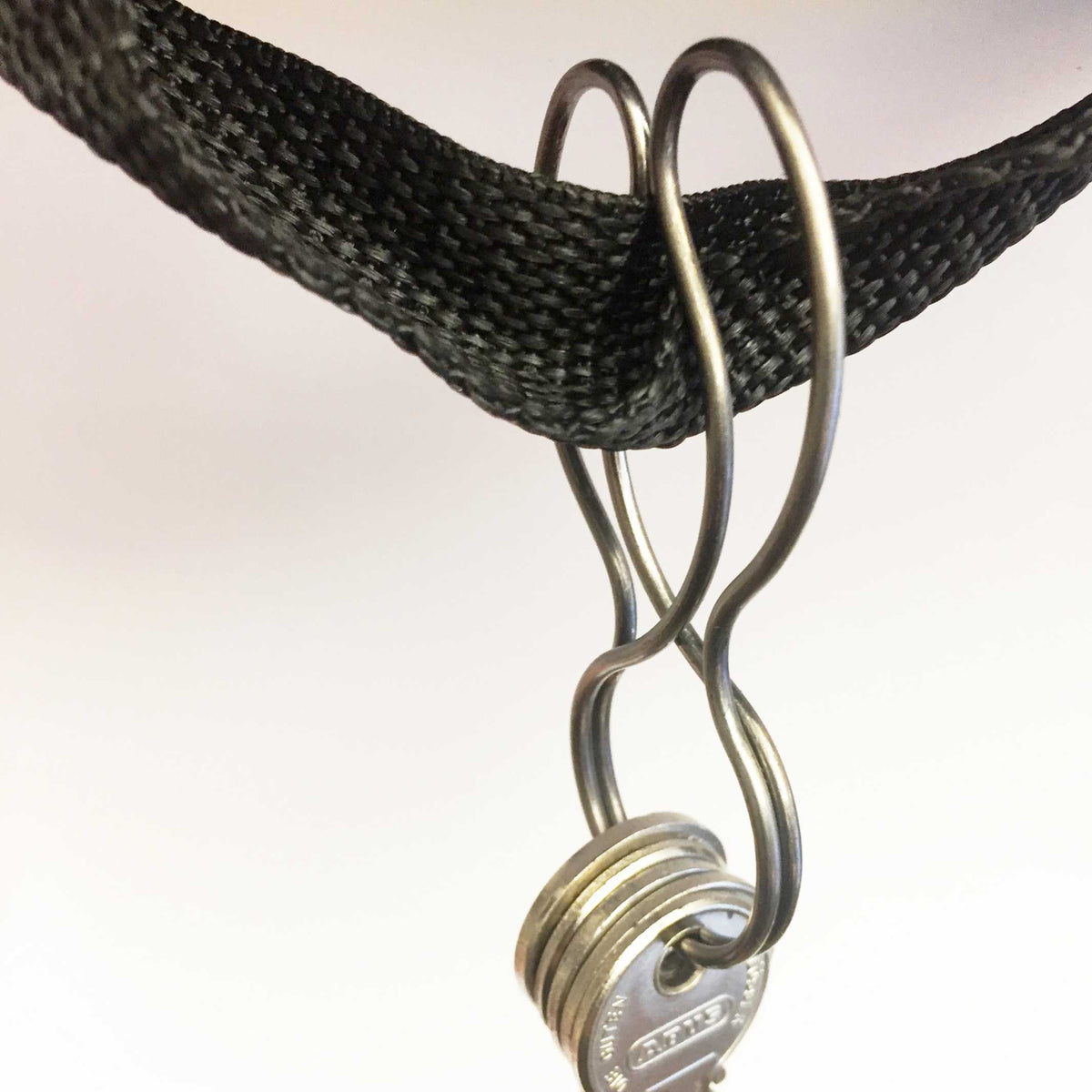 KEYBUNNY SIMPLY SILVER - Schlüsselring mit Halteclip | keybunny