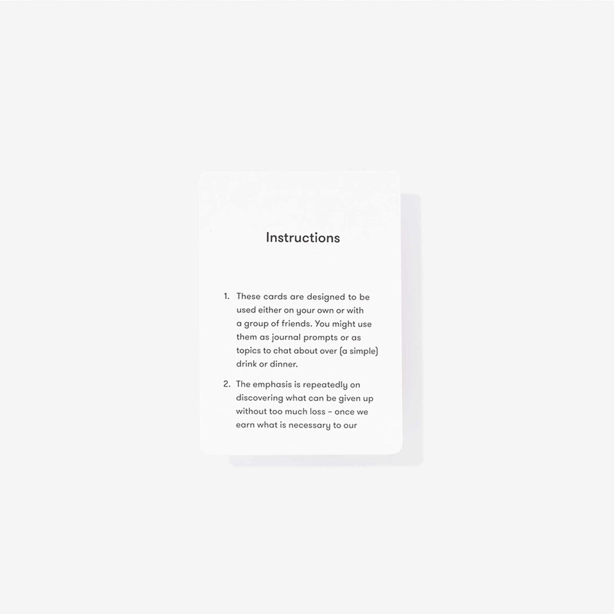 Kartenspiel "Simplicity Cards" – Englisch | The School of Life