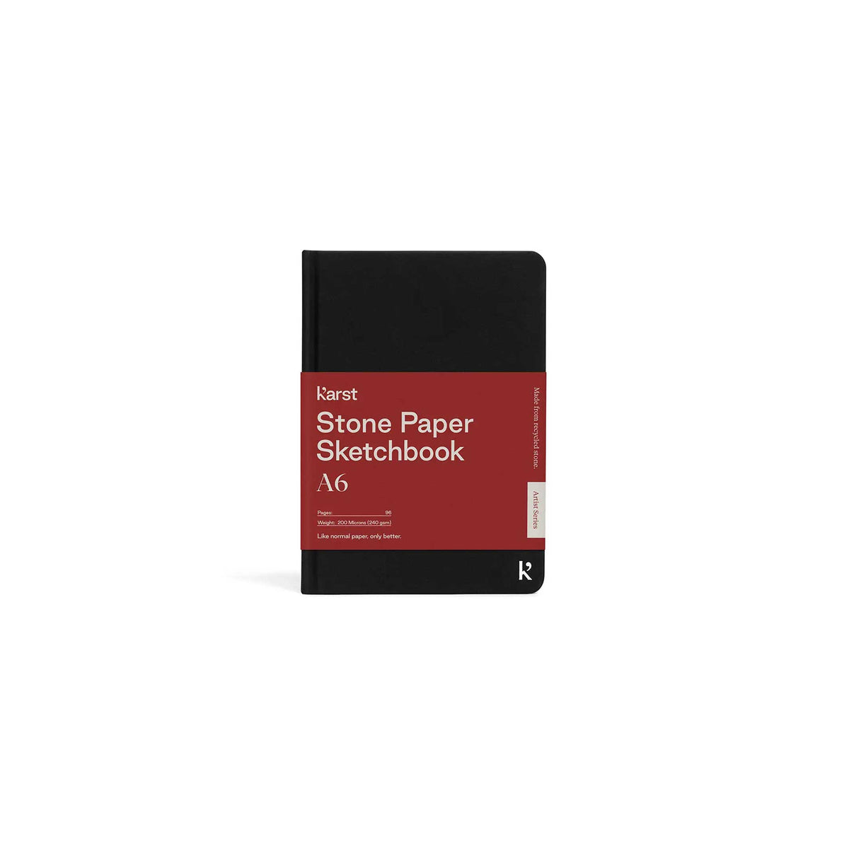 CARNET DE CROQUIS à couverture rigide | CARNET DE CROQUIS Noir | Papier de pierre karstique