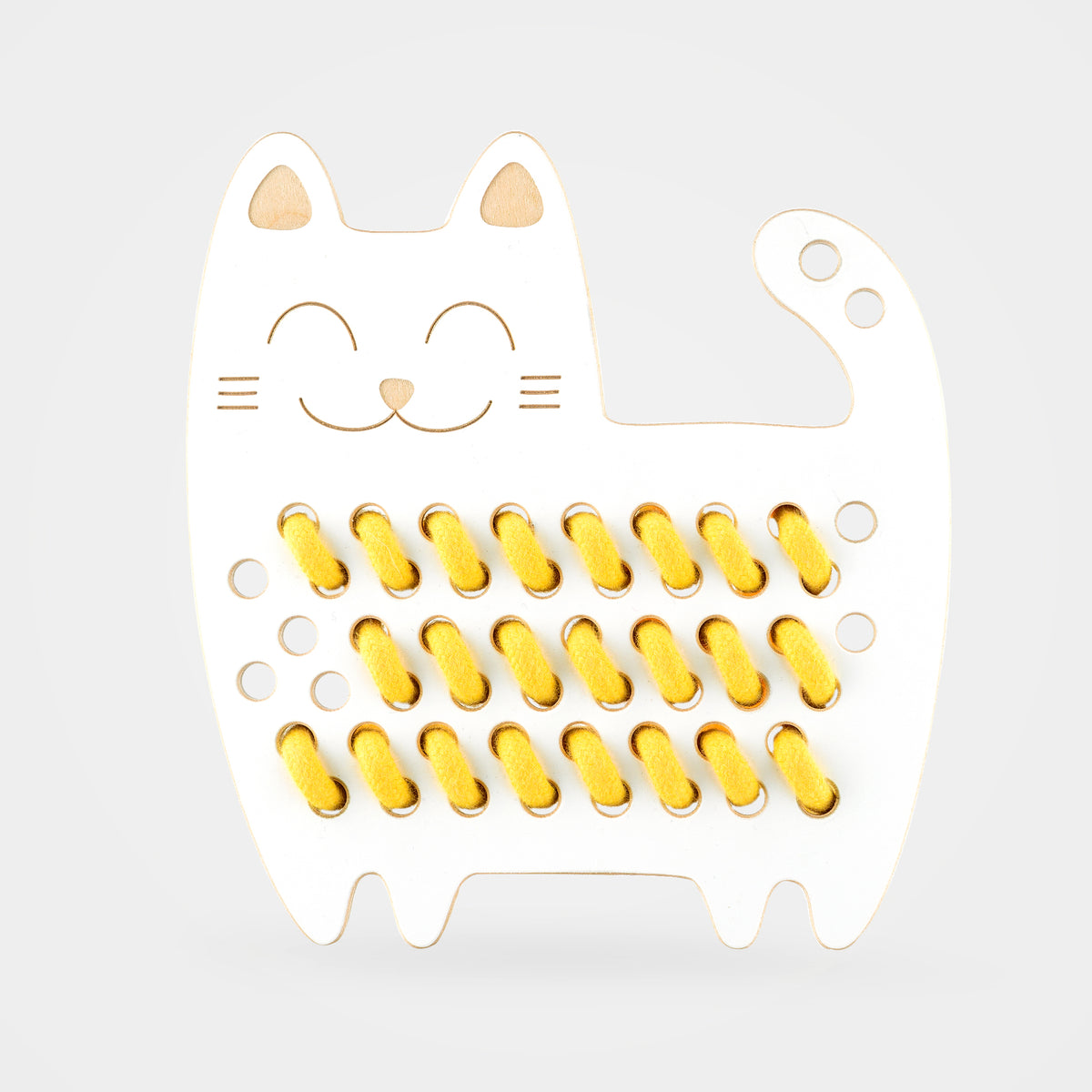 SOPHIA THE CAT - Fädelspielzeug aus Holz - Montessori - Katze | milin
