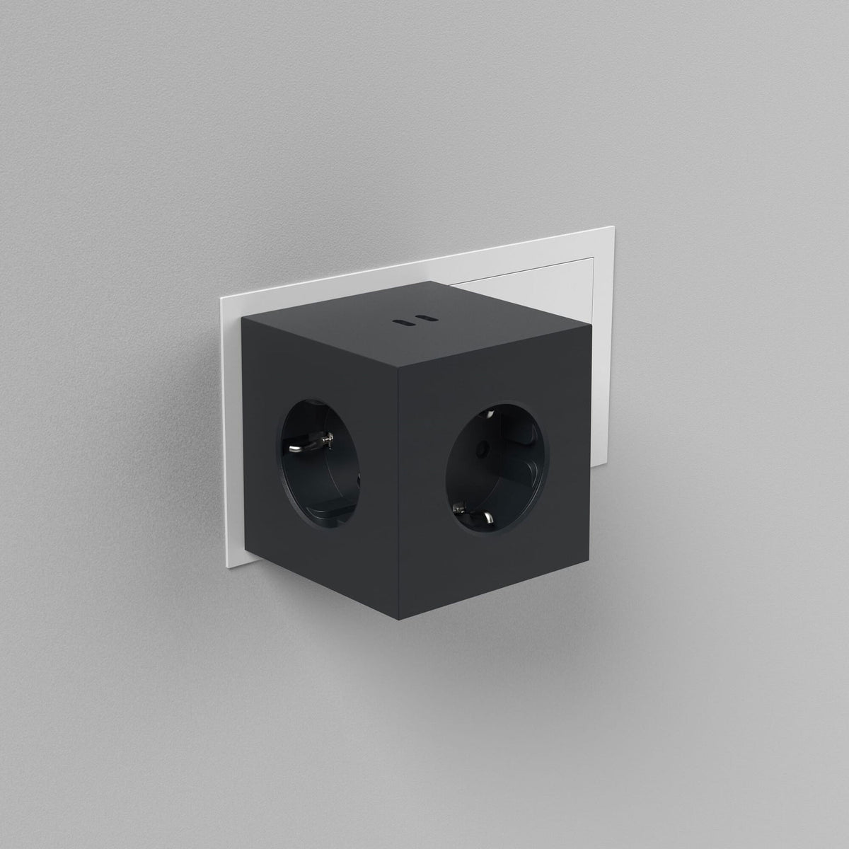 Steckdosenleiste "Square 2" – Schwarz · 3-fach · USB-C | Avolt
