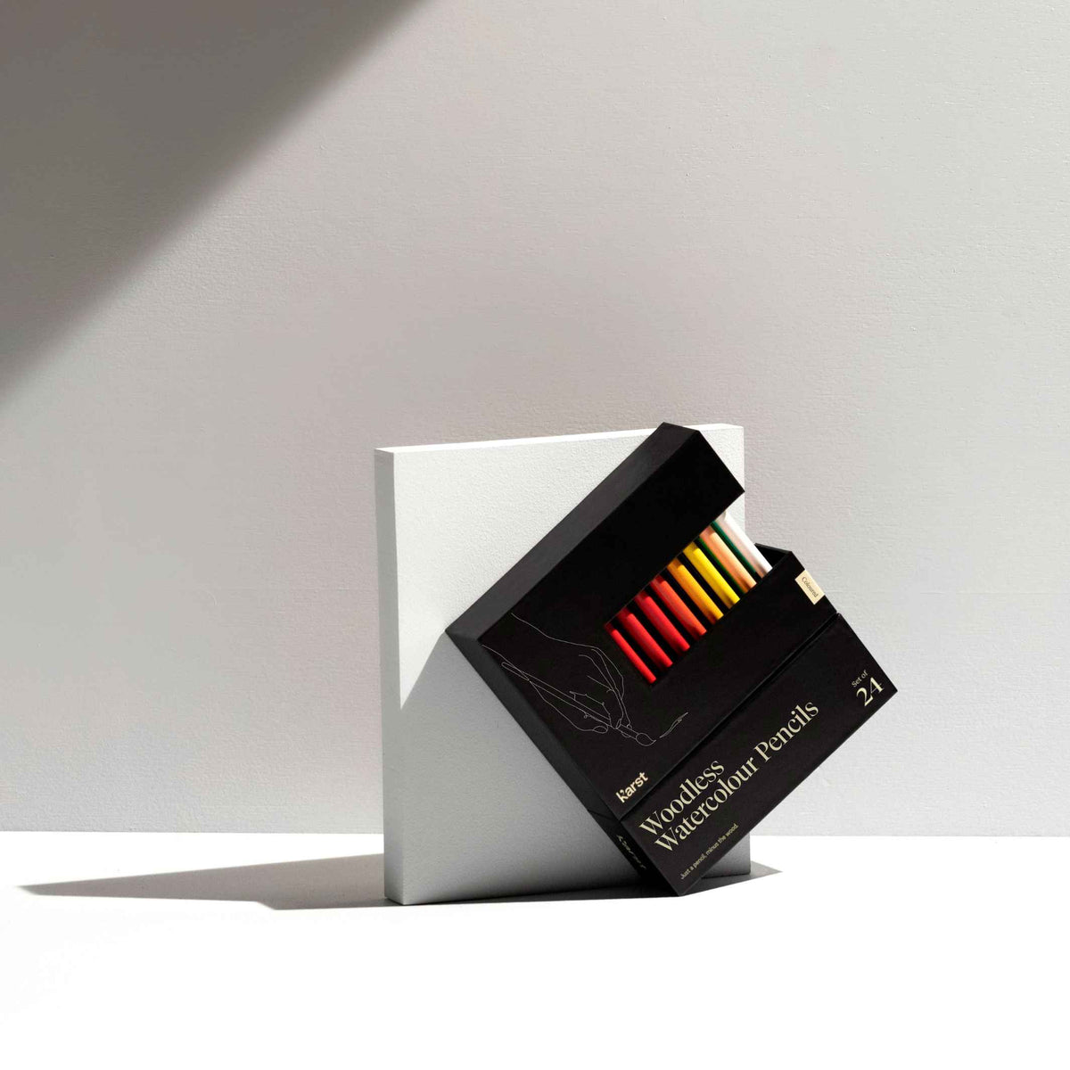 WOODLESS WATERCOLOUR PENCILS - wood-free graphite PENCIL SET - set of 24 | Karst Stone Paper