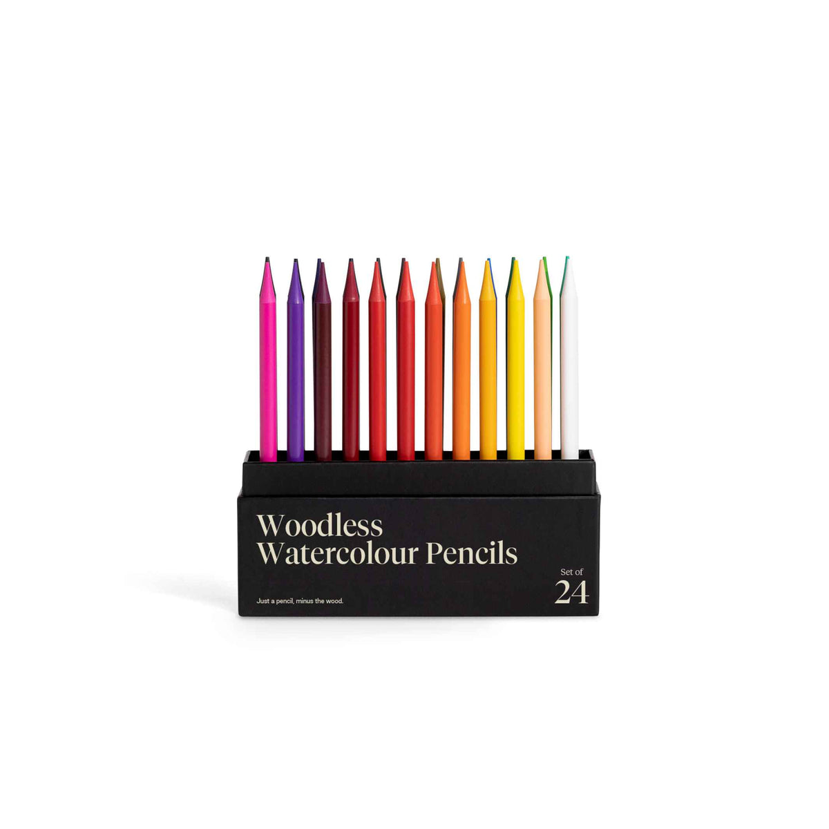 WOODLESS WATERCOLOUR PENCILS - wood-free graphite PENCIL SET - set of 24 | Karst Stone Paper