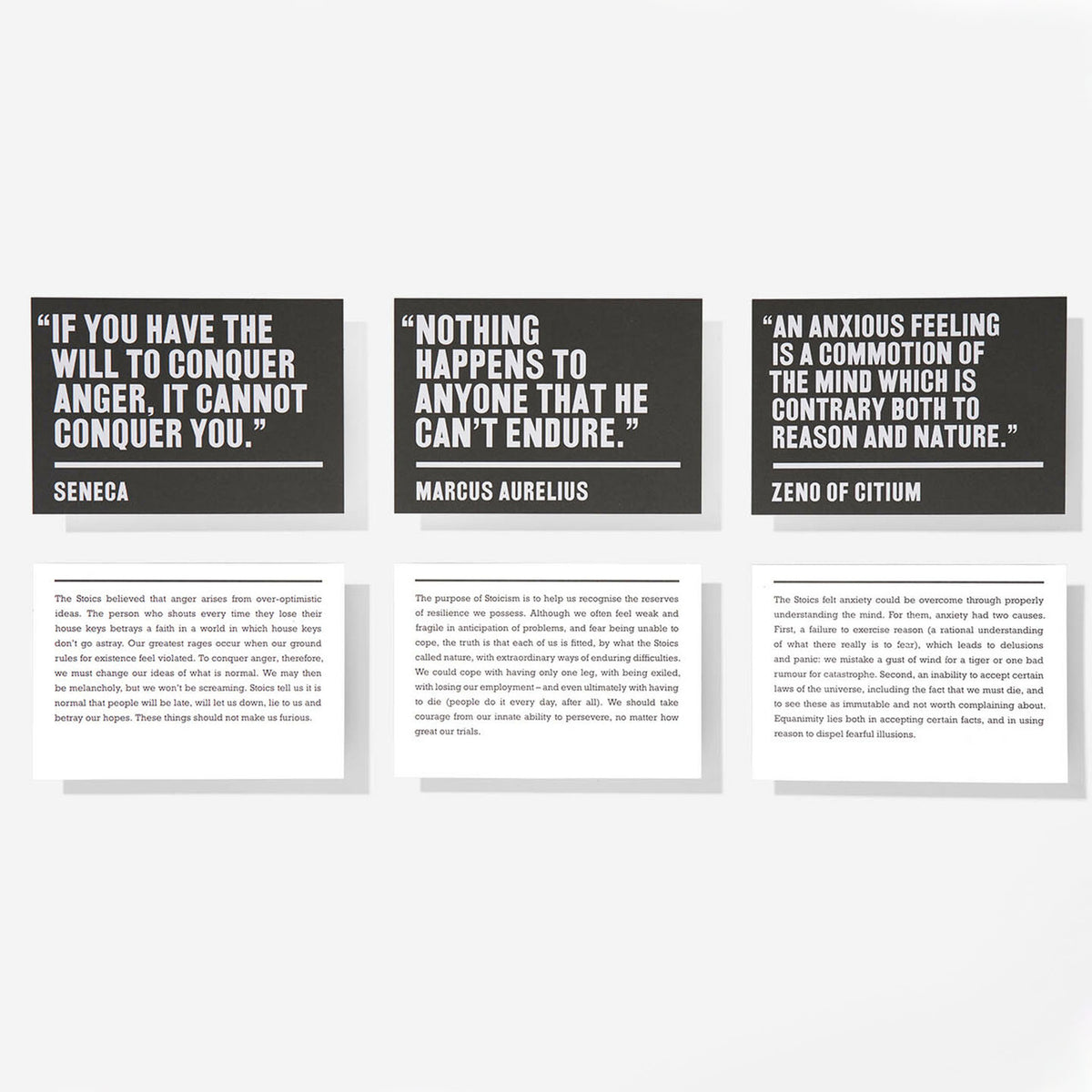 STOICISME | JEU DE CARTES | Édition anglaise | The School of Life