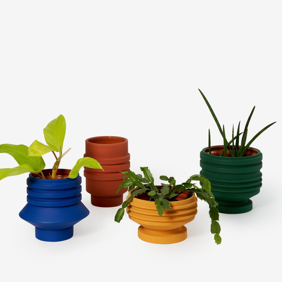NAVIRE POUR PLANTES STRATA | vert POT DE FLEUR ET JARDINIÈRE | Simone Brewster | Sont conscients