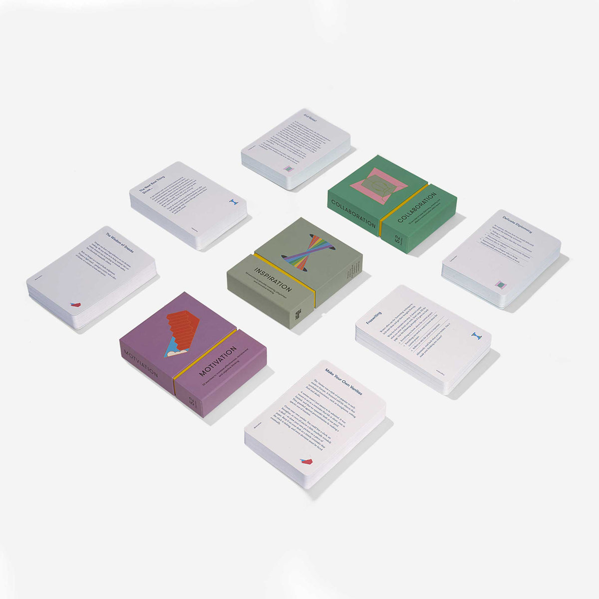 STRATEGY Card Set | MOTIVATION, COLLABORATION, INSPIRATION | Set of 3 | The School of Life