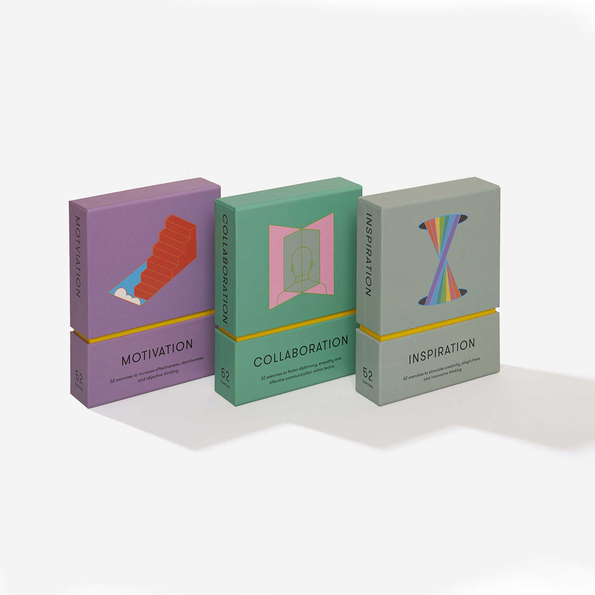 STRATEGY Card Set | MOTIVATION, COLLABORATION, INSPIRATION | Set of 3 | The School of Life