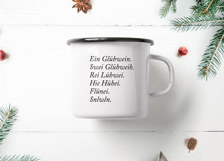 Vin chaud - Mug en émail | typealive