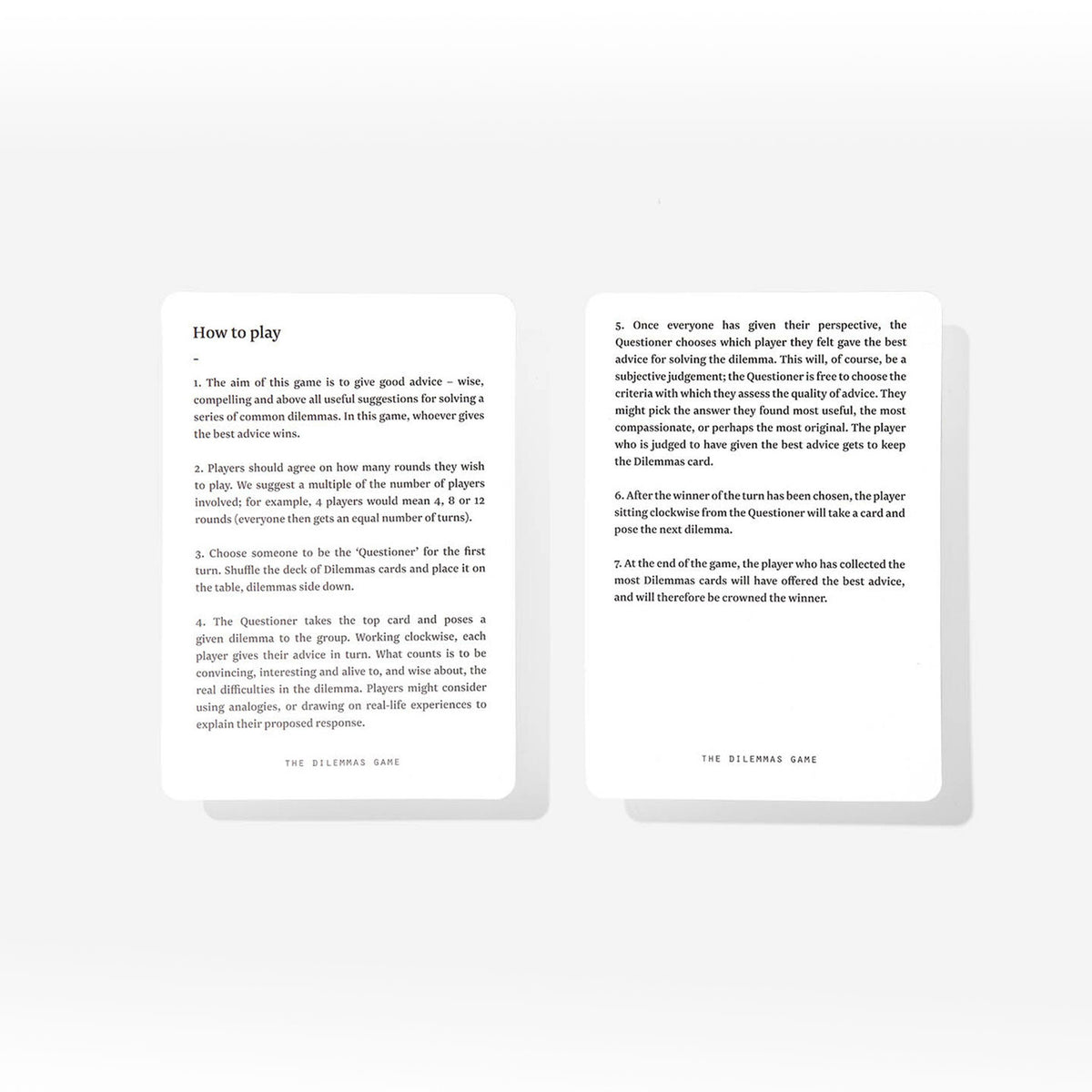Kartenspiel "The Dilemmas Game" – Englisch | The School of Life
