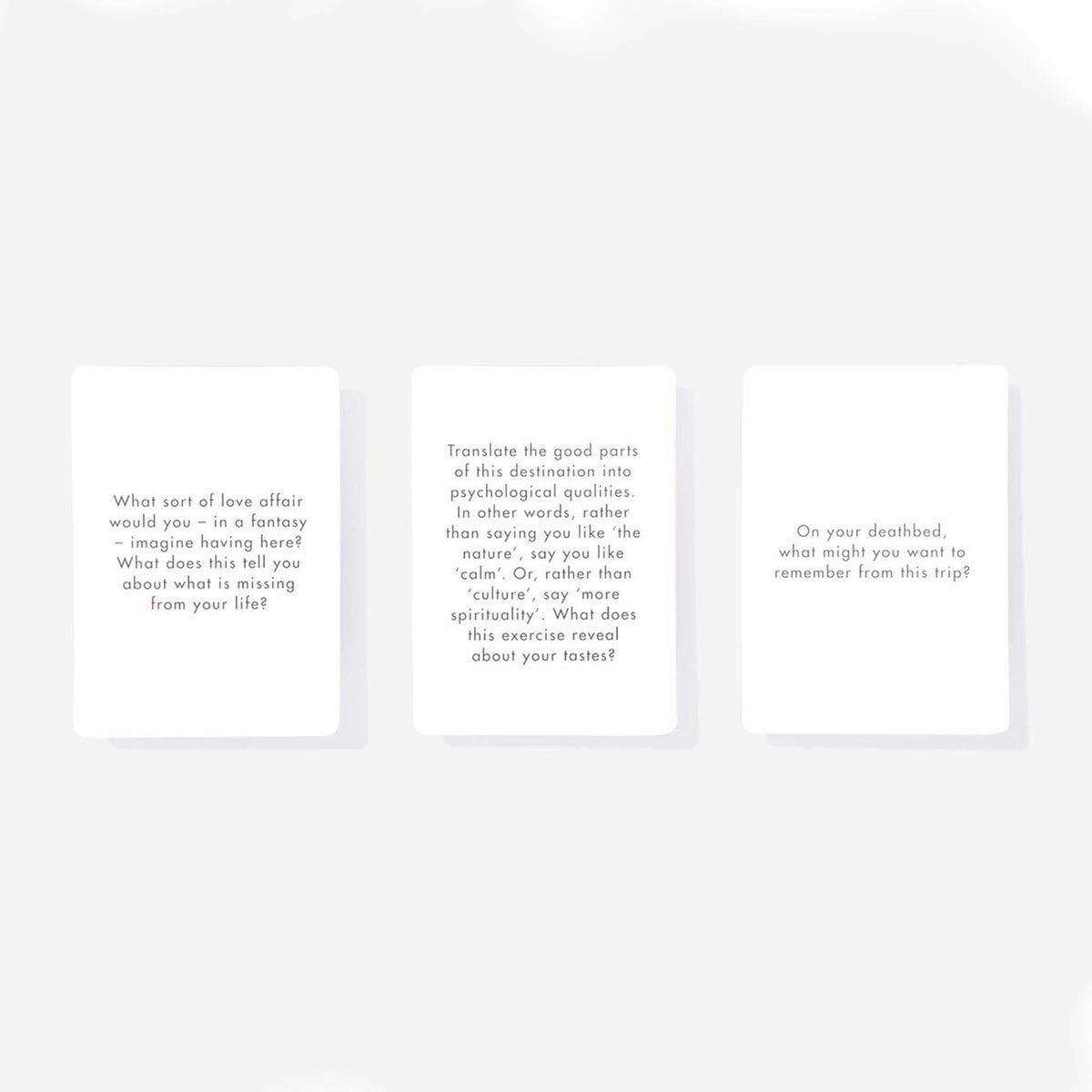 TRAVEL THERAPY  | JEU DE CARTES | Édition anglaise | The School of Life
