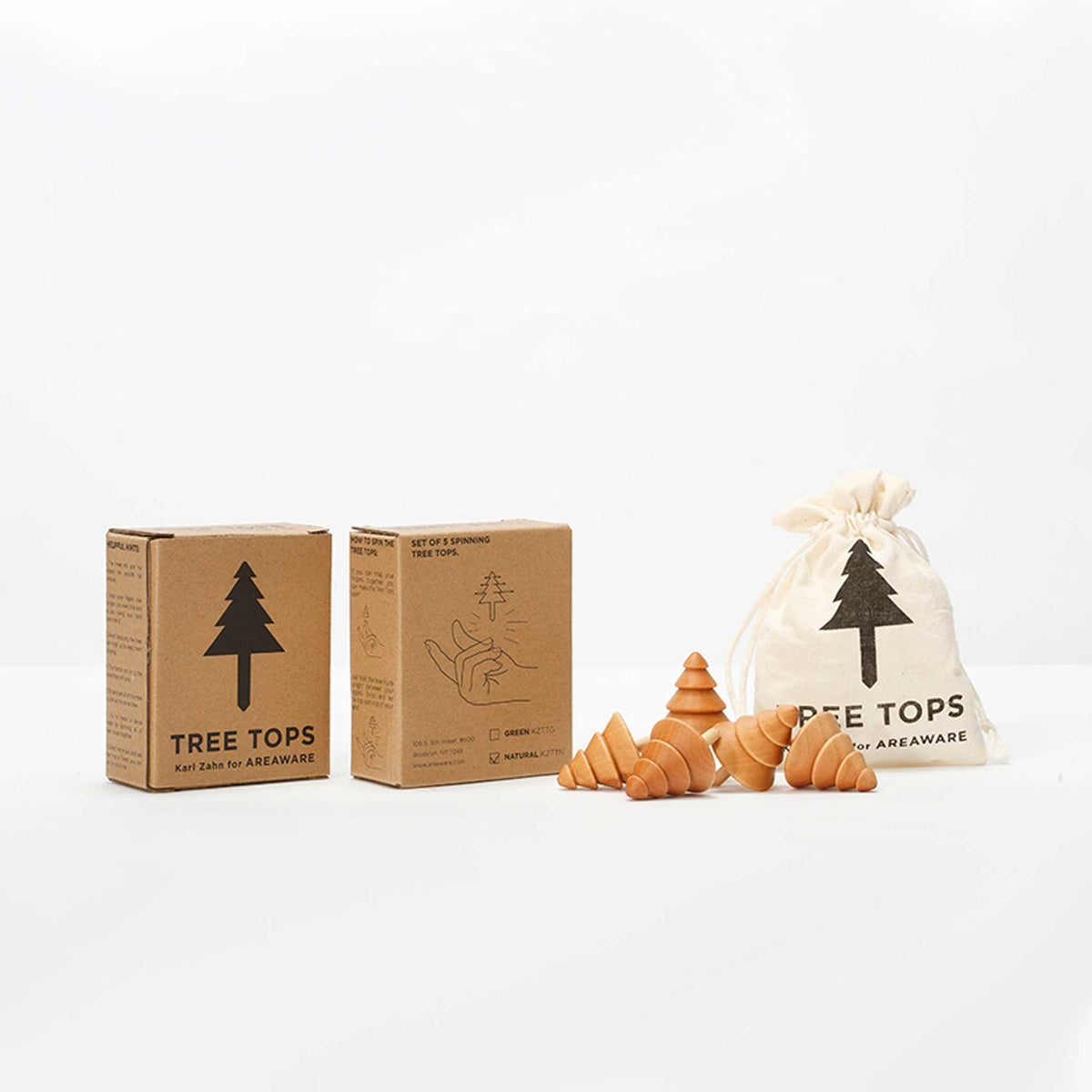 Tree Tops - 5er Set Kreisel - Karl Zahn | Areaware