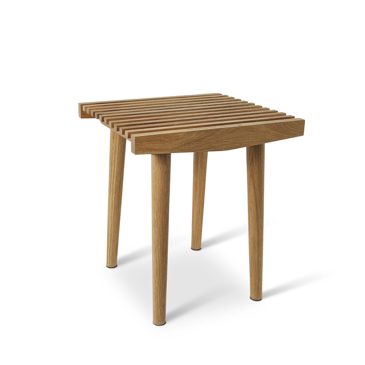 UNO ORA | élégant TABOURET EN BOIS | Teck naturel | 38 cm de large | Spring Copenhagen