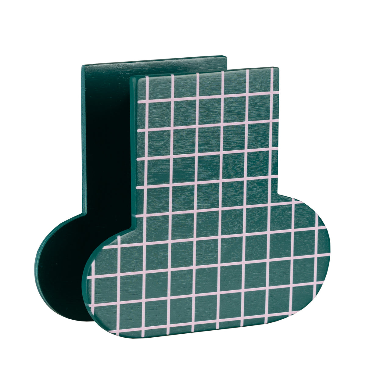 GRID - Vase aus Holz - mit Glaseinsatz | milin