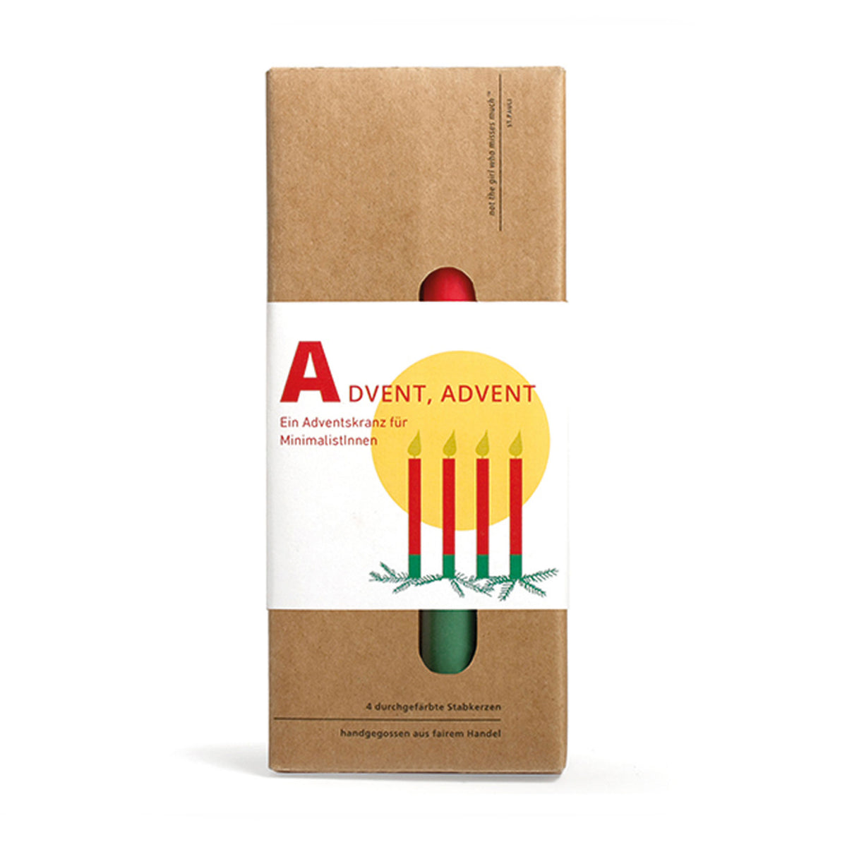 Stabkerzen Adventskranz 4er – Stearin | not the girl who misses much