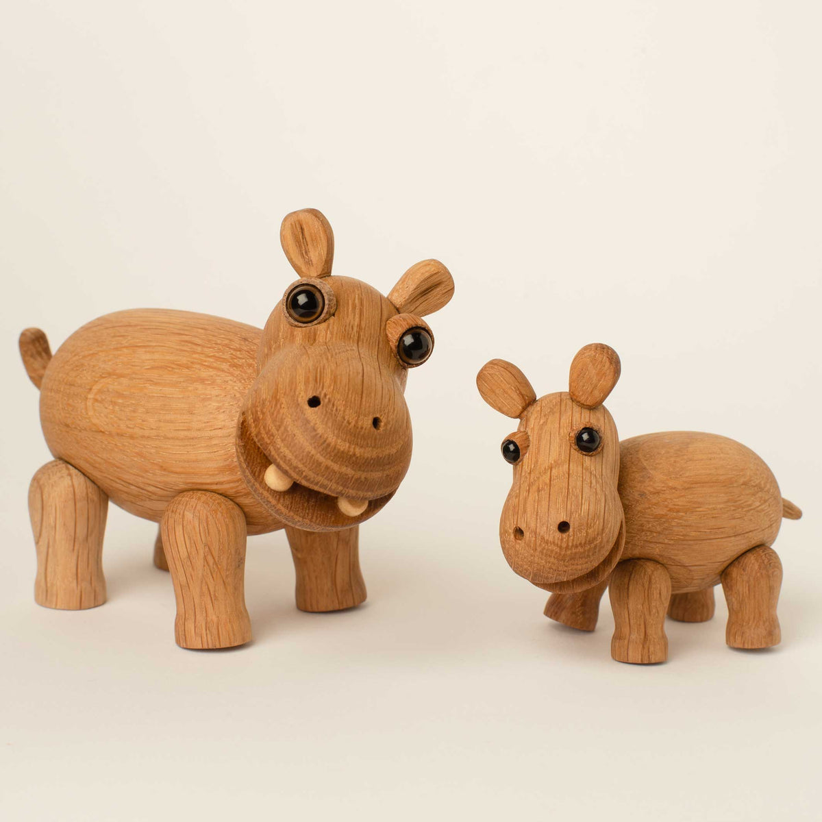 Holz-Nilpferd Flora – Eiche · 12 cm | Spring Copenhagen