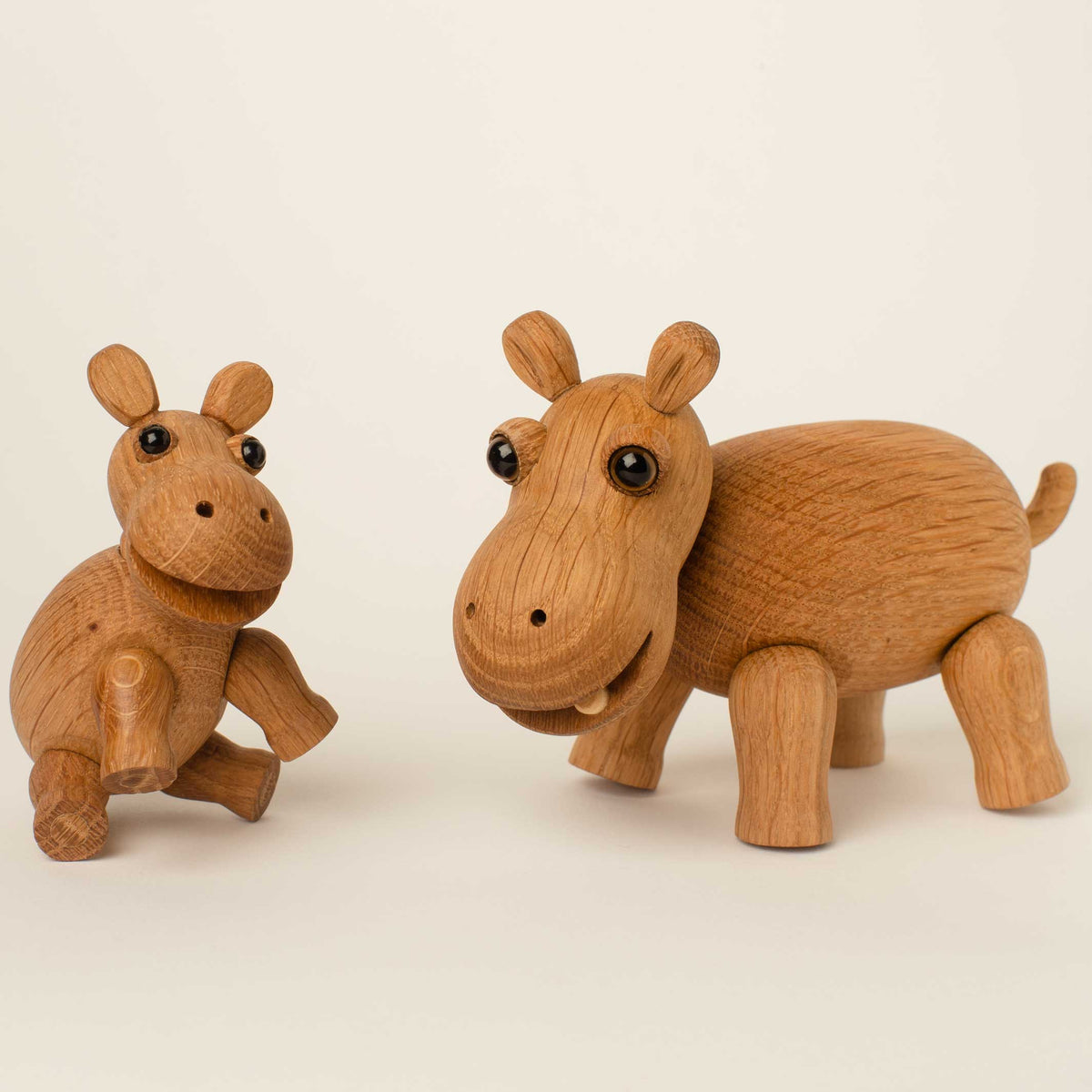 Holz-Nilpferd Flora – Eiche · 12 cm | Spring Copenhagen
