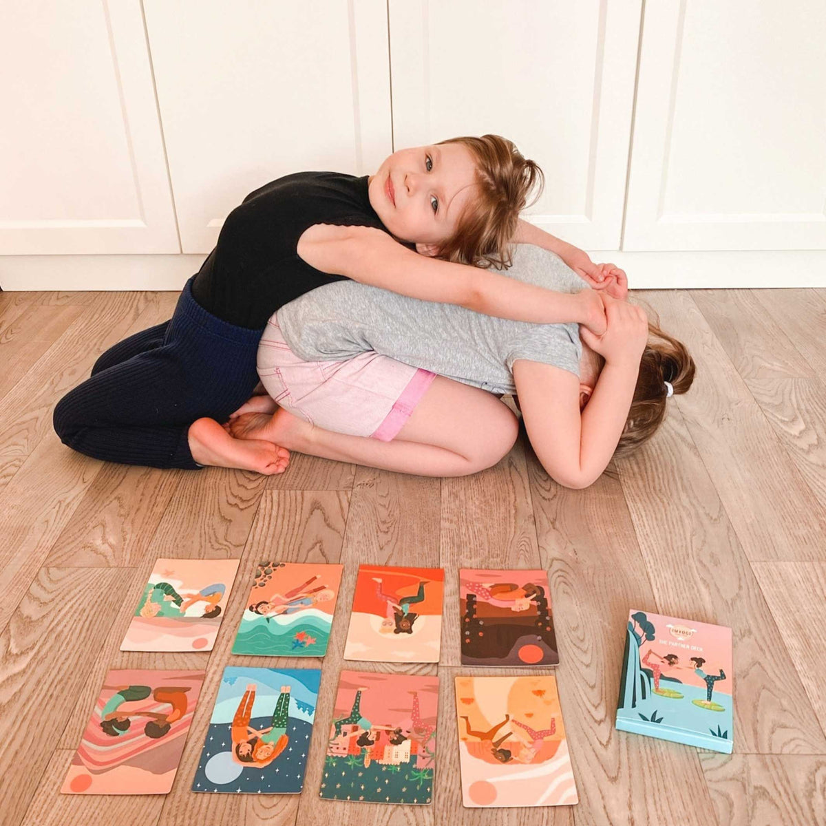 KIDS YOGA - Partner Expansion DECK | 30 additional Partner Yoga Exercises for kids | IMYOGI