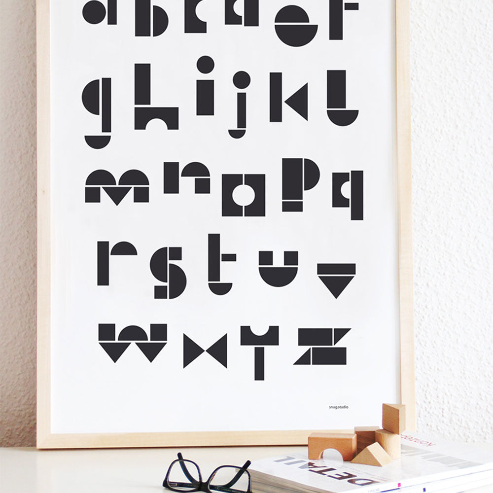 SNUG.ABC | BUCHSTABEN POSTER | Snug Studio - Charles & Marie