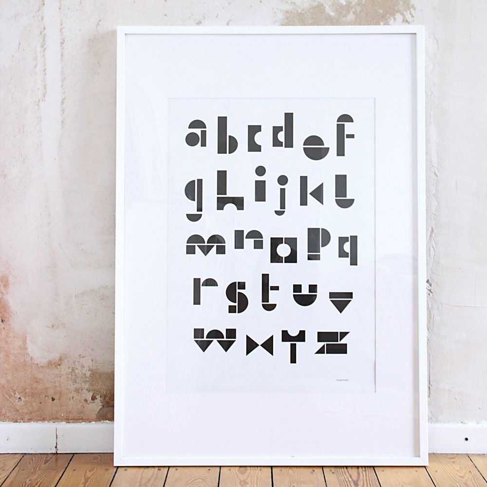 SNUG.ABC | BUCHSTABEN POSTER | Snug Studio - Charles & Marie