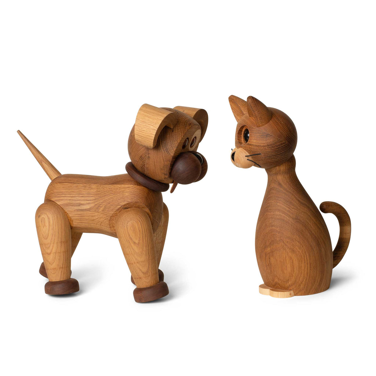 Holzkatze Big Lucky Groß – Eiche · 42 cm | Spring Copenhagen