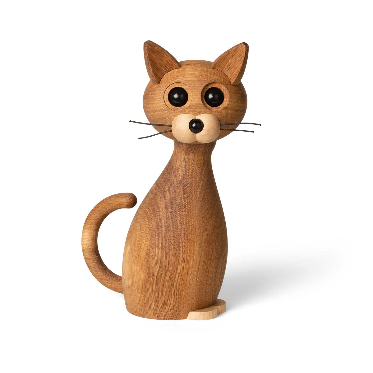 Holzkatze Big Lucky Groß – Eiche · 42 cm | Spring Copenhagen