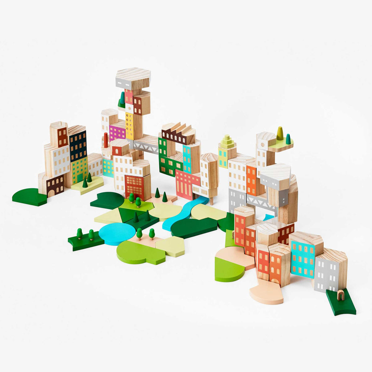 BLOCKITECTURE® | BIG CITY SET | Holz Architektur BAUSTEINE | James Paulius | Areaware