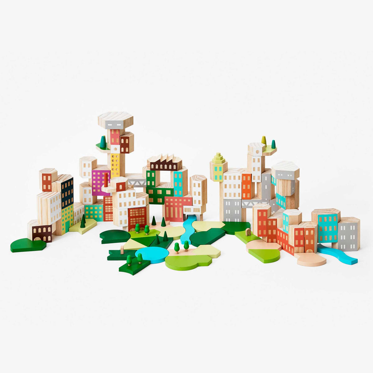 BLOCKITECTURE® | BIG CITY SET | Holz Architektur BAUSTEINE | James Paulius | Areaware