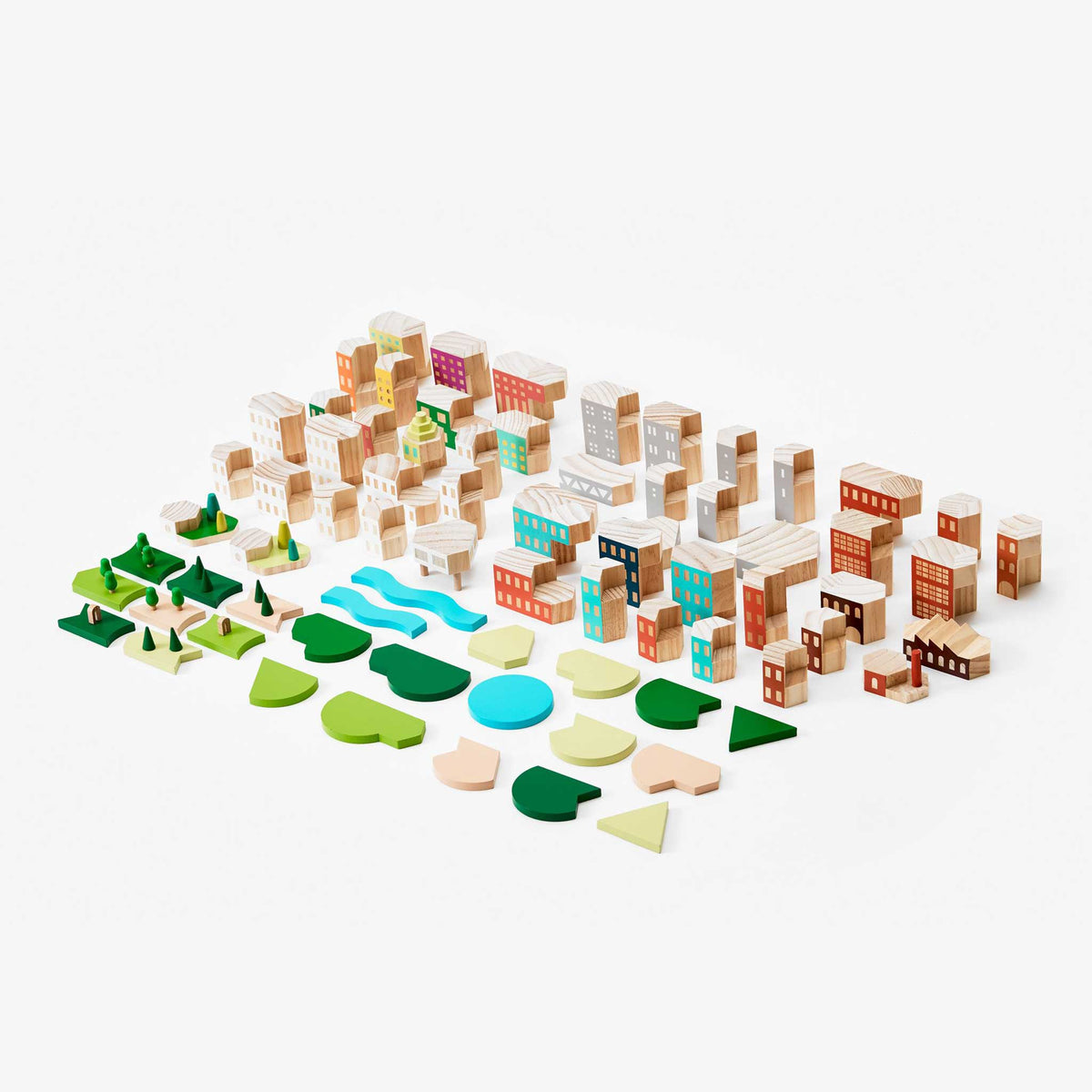 BLOCKITECTURE® | BIG CITY SET | Holz Architektur BAUSTEINE | James Paulius | Areaware