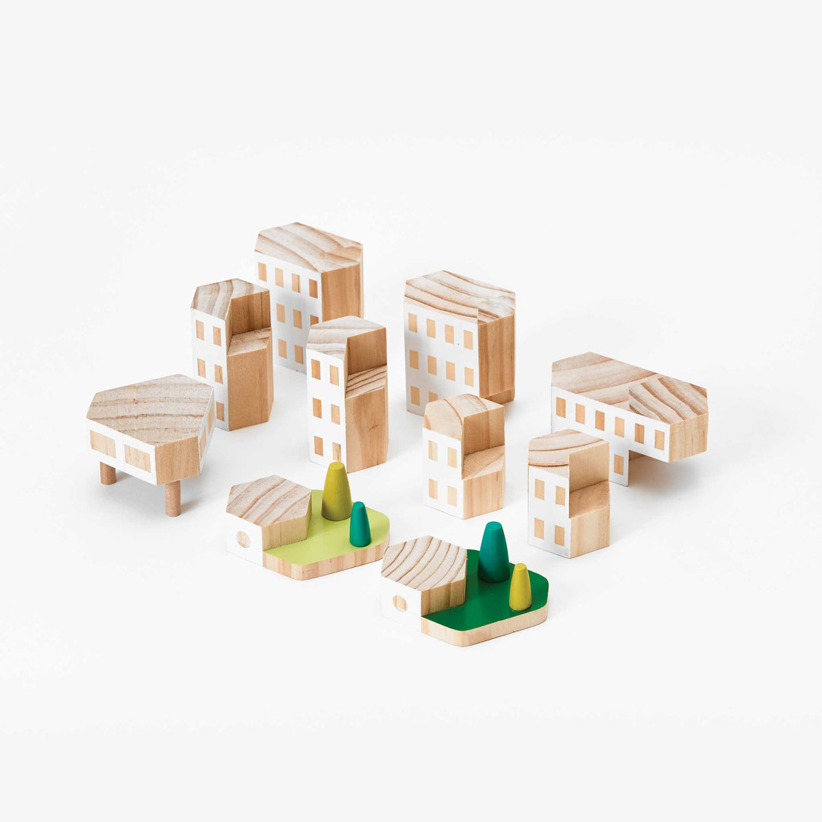 BLOCKITECTURE | GARDEN CITY | Wooden ARCHITECTURE BLOCKS | James Paulius | Areaware
